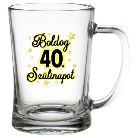 Korsó 600ml, Boldog 40. Szülinapot SS005