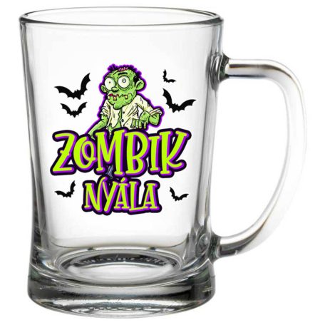 Zombik nyála - Söröskorsó - 500 ml - Halloweeni söröskorsó SS319