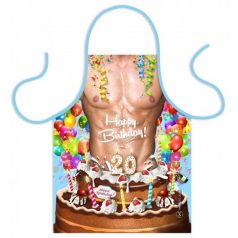 Kötény Szexi 20 Szülinapi torta TK031