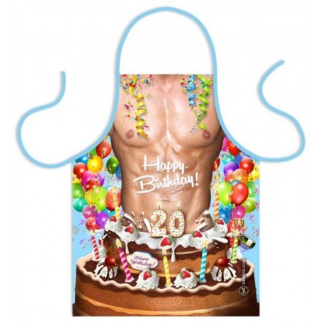 Kötény Szexi 20 Szülinapi torta TK031