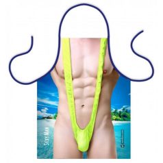 Kötény Szexi Zöld Borat Mankini TK049