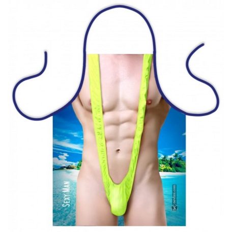 Kötény Szexi Zöld Borat Mankini TK049