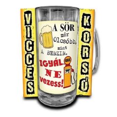 Korsó 300ml, A sör már olcsóbb, mint a benzin. New VK010