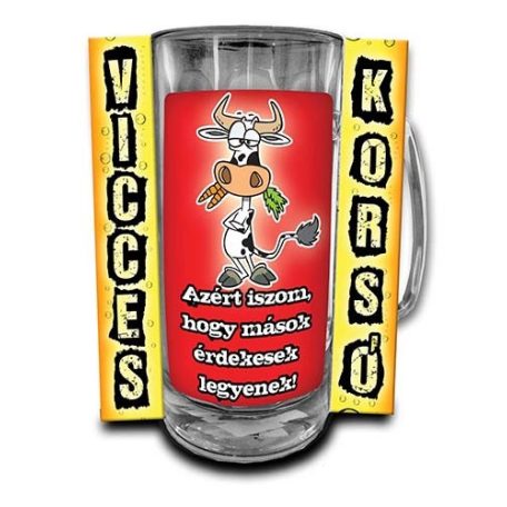 Korsó 300ml, Azért iszom, hogy mások érdekesek legyenek New VK025