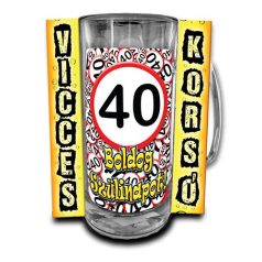 Korsó 300ml, Boldog Szülinapot! 40 New VK034