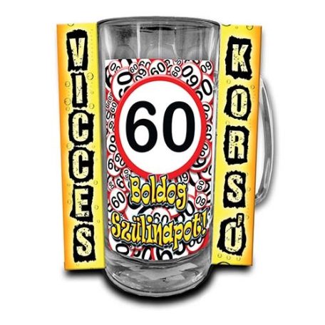 Korsó 300ml, Boldog Szülinapot! 60 New VK036