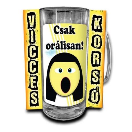Korsó 300ml, Csak orálisan! New VK039