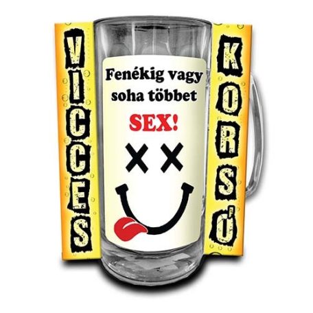 Korsó 300ml, Fenékig! New VK051