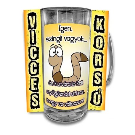 Korsó 300ml, Igen, szingli vagyok... New VK063