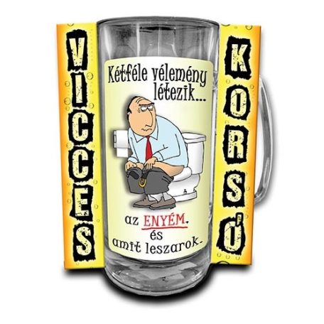 Korsó 300ml, Kétféle vélemény létezik, az enyém és amit leszarok! New VK071