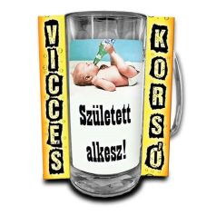 Korsó 300ml, Született alkesz! New VK116