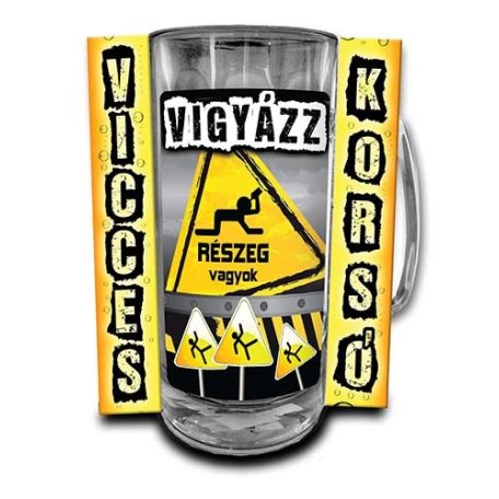 Korsó 300ml, Vigyázz, részeg vagyok! New VK122