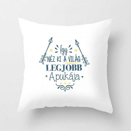 Párnahuzat 40*40cm, Legjobb apuka VPX060