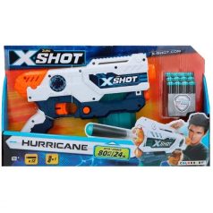   X-Shot Hurricane szivacslövő fegyver, 12 db löbedékkel XSH364