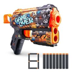   X-shot Excel Skins Flux szivacslövő játékpisztoly, többféle,  8 db lövedékkel XSH36516