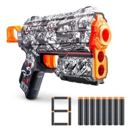 X-shot Excel Skins Flux szivacslövő játékpisztoly, többféle,  8 db lövedékkel XSH36516