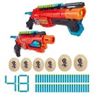 X-SHOT Dino attack - combo szett, 2 fegyver, 48 töltény